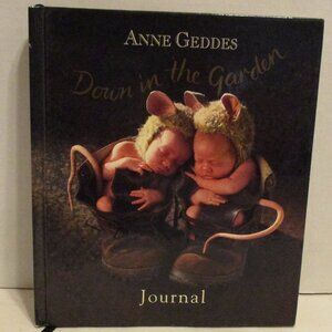Anne Geddes Unused Small Black Brown White Graphic Picture Baby Moments Journal